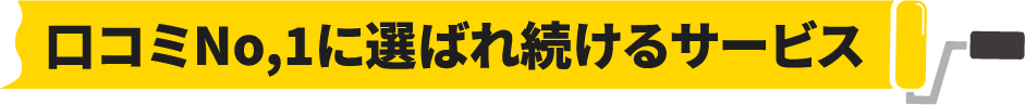 口コミNo,1に選ばれ続けるサービス